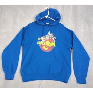 Space‎ Jam Hoodie Mens Large Jerzees Tax Bugs Bunny Jordan Vintage